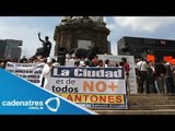 Comerciantes de la colonia Tabacalera exigen reubicar plantón de la CNTE