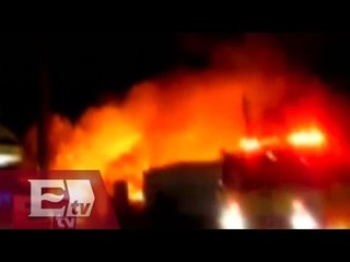 Se incendia zona comercial en Aguascalientes