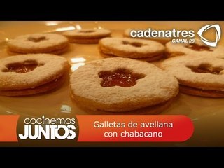 Galletas de avellana con chabacano
