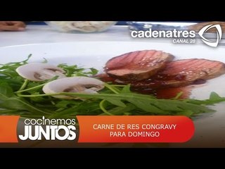 Carne de res con gravy para domingo