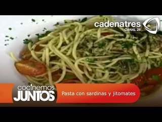 Pasta con sardinas y jitomates