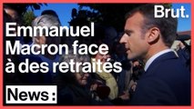 Emmanuel Macron face ç des retraités en colères
