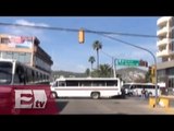 Normalistas de Oaxaca toman autobuses / Paola Virrueta