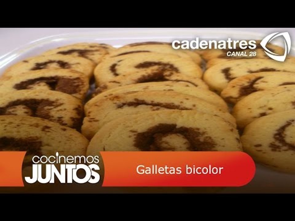 ¡Deliciosas! Galletas bicolor
