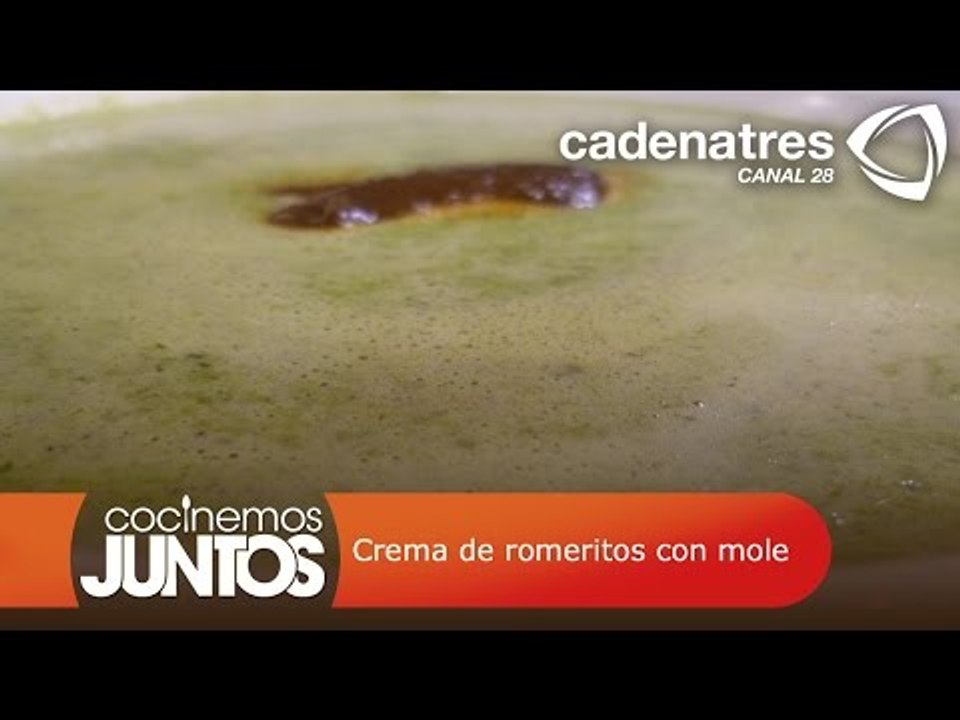 Crema de romeritos con mole