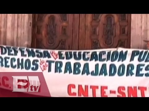 Maestros de Michoacán toman alcaldías del estado / Vianey Esquinca