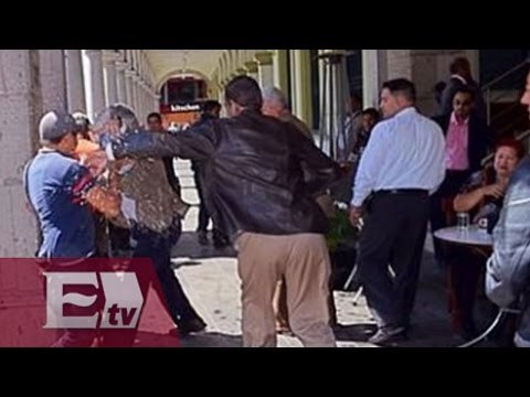 Identifican a agresor de Alejandro Encinas / Paola Virrueta