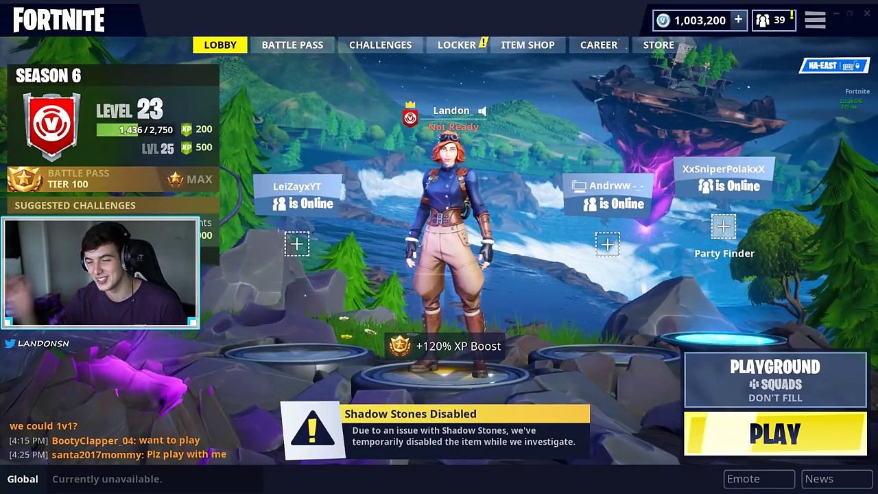 Gifting "Nick Eh 30" 100k V Bucks in Fortnite.. (Fortnite Battle Royale)