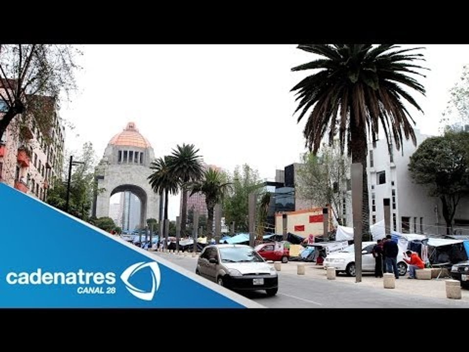 CNTE libera vialidad en Plaza de la República; GDF descarta cerco en Monumento a la Revolución