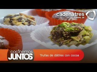 ¡Deliciosas! Trufas de dátiles con cocoa