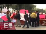 Manifestantes realizan cierres en Río San Joaquín / Vianey Esquinca