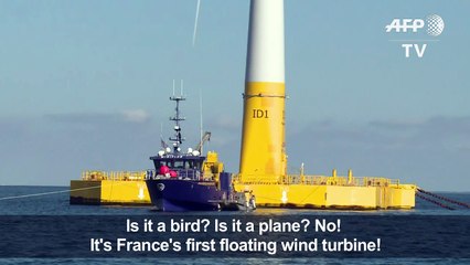 France installs its first floating wind turbine