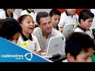 Peña Nieto se reúne con alumnos de primaria de tiempo completo en Ecatepec