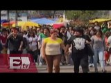 Estudiantes de la UNAM marchan en favor de la autonomía universitaria