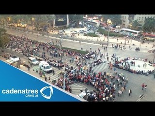 CNTE no para y marcha hacia la Secretaría de Gobernación (VIDEO)