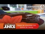 ¡Rico! Pastel de chocolate con dulces de menta