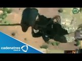 ¡¡¡ACCIDENTE!!! Soldado tailandés fallece tras caer al vacío por falla en el paracaídas