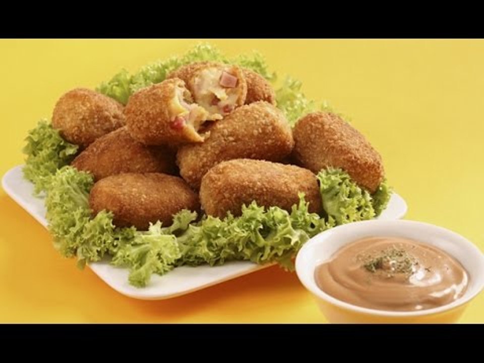 Croquetas de papa y jamón / Cómo hacer croquetas de papa