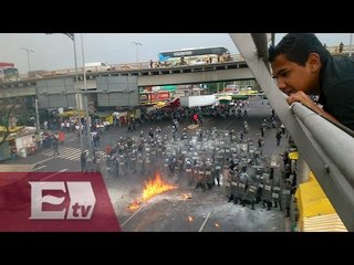 ÚLTIMA HORA: Choque entre policías y encapuchados en avenida Zaragoza/ Comunidad