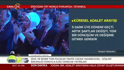 Başkan Erdoğan, TRT World Forum'da