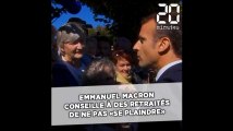 Emmanuel Macron conseille à des retraités de ne pas «se plaindre»