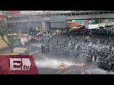 Marchas por normalistas dejan 31 detenidos y 18 heridos en el DF / Titulares de la tarde