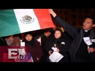 Realizan marcha por Ayotzinapa en Roma, Italia / Vianey Esquinca