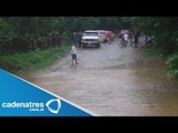 Río Coatzacoalcos de Veracruz se desborda tras la lluvias del frente frío número 12