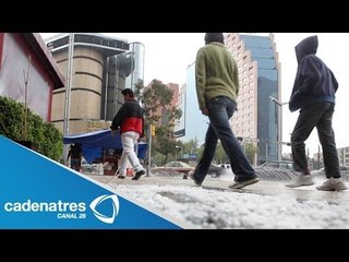 Granizada en el Distrito Federal deja importantes daños en viviendas