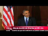 Mensaje de Barack Obama en el Día de Acción de Gracias