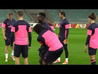 Arsenal Train Ahead Of Europa League Tie Against Qarabag