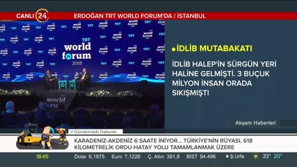 Başkan Erdoğan, TRT World Forum'da