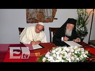 Firman acuerdo de paz el papa Francisco y el patriarca Bartolomé / Excélsior en la Media