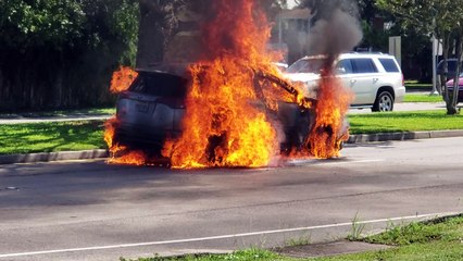 Toyota RAV4 Bursts into Flames