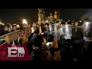 Formal prisión a 4 por disturbios del 20 de noviembre / Vianey Esquinca