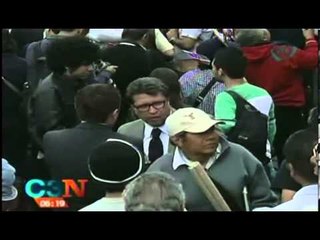 Imágenes en exclusiva de la manifestación de morena en el Senado