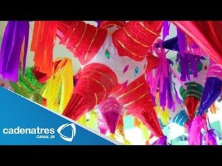 Acolma resurge la tradición de las piñatas para acabar con los 7 pecados capitales