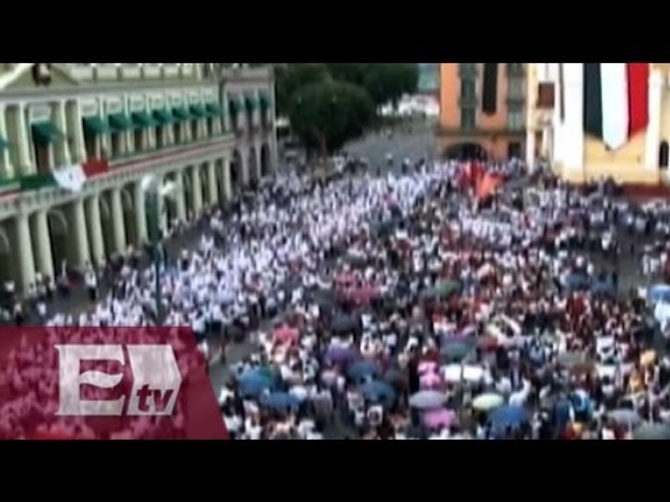 Jornada de movilizaciones en Veracruz por caso Ayotzinapa / Vianey Esquinca