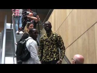 Deontay Wilder “BOMB SQUAD!” Enters LA Press Conference