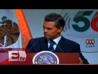 EPN acude a la clausura de la 56 semana de Radio y TV / Vianey Esquinca