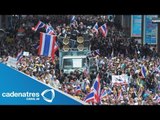 Manifestaciones masivas que exigen la renuncia de la primer ministra de Tailandia
