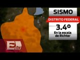 Sismo de 3.4 grados en la Ciudad de México/ Comunidad