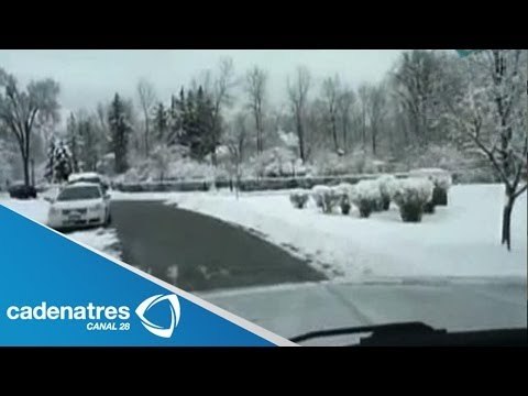 Nueva York sufre bajas temperaturas debido a tormenta de nieve