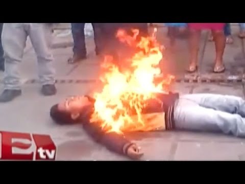 Indígena se inmola en Chiapas para exigir la libertad de su papá / Excélsior Informa