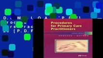 D.O.W.N.L.O.A.D [P.D.F] Procedures for Primary Care Practitioners, 2e [P.D.F]
