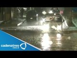 Intensas lluvias causan inundaciones y encharcamientos en Villahermosa, Tabasco