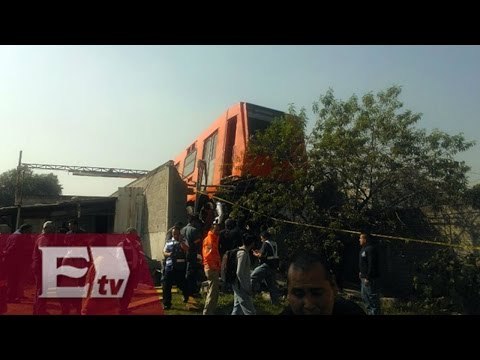 Descarrila tren del Metro en talleres de la estación El Rosario / Excélsior Informa