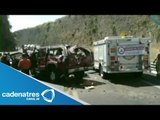 Accidente carretero en Jalisco deja 3 muertos y varios heridos
