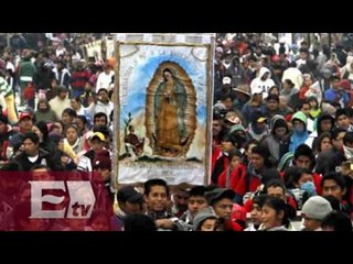 Peregrinos se reúnen para celebrar a la Virgen de Guadalupe