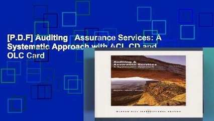 [P.D.F] Auditing   Assurance Services: A Systematic Approach with ACL CD and OLC Card